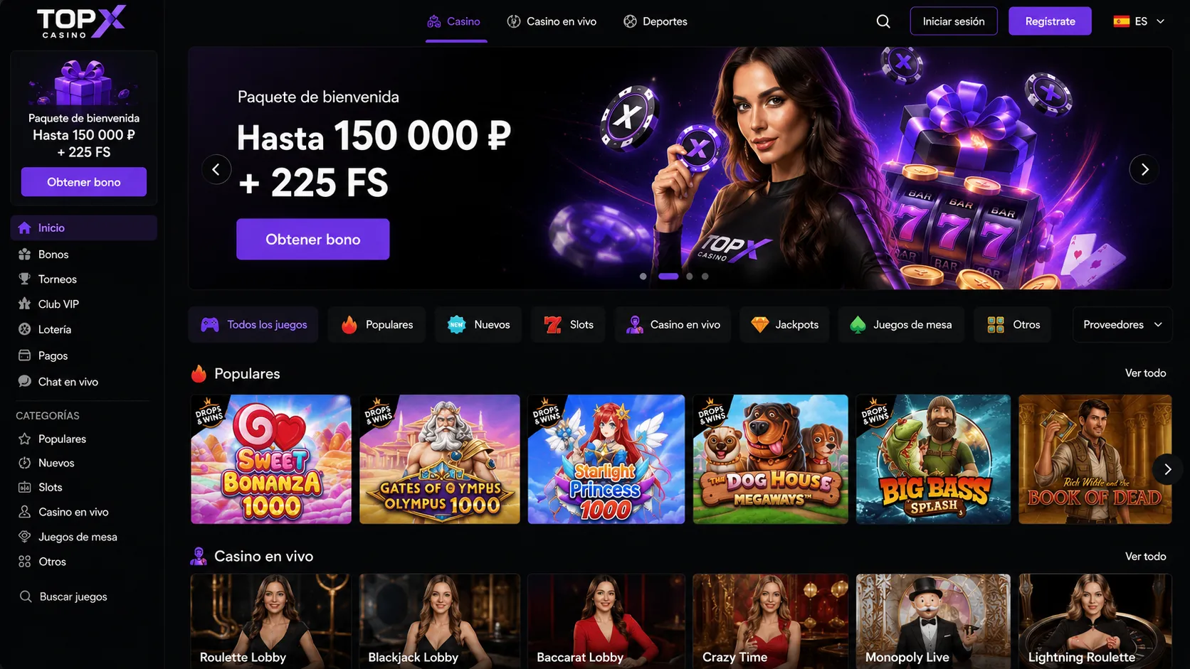 TopX - casino online en crecimiento: comparativa con sus rivales