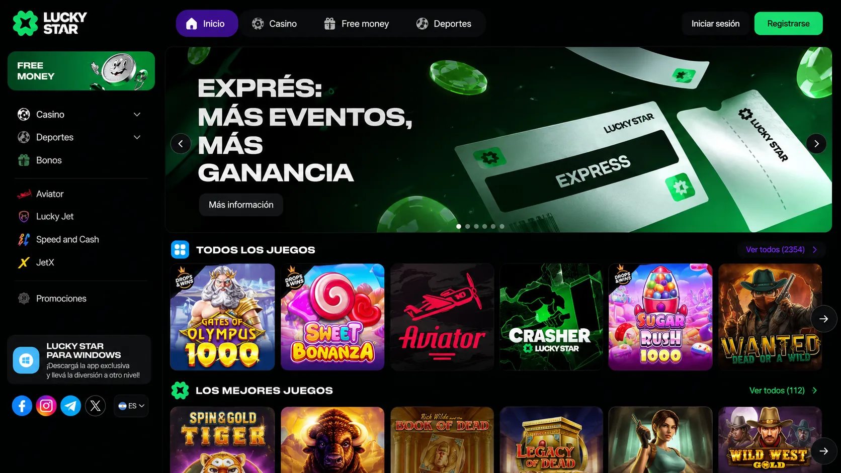 Lucky Star Argentina - casino online nuevo frente a marcas establecidas